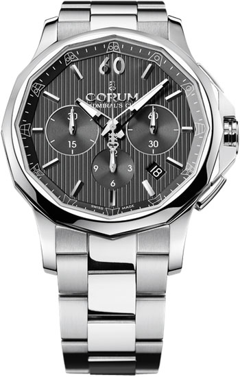 Corum Admiral's Cup Legend 42 Chronograph Steel watch REF: 984.101.20/V705 AN10 Review